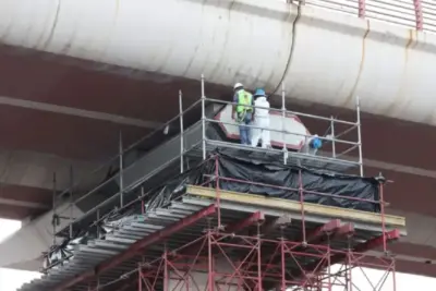 Trabajos de remodelación en estación Anáhuac de la Línea 2